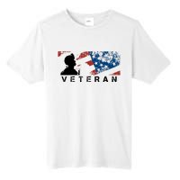 Veteran Vintage American Flag, Veterans Day Tall Fusion ChromaSoft Performance T-Shirt