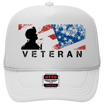 Veteran Vintage American Flag, Veterans Day Trucker Hat