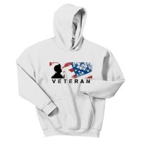 Veteran Vintage American Flag, Veterans Day Kids Hoodie