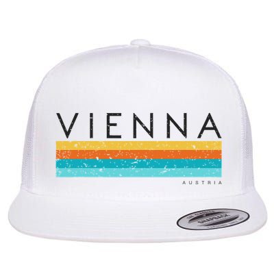 Vintage Vienna Austria Retro Design Flatbill Hat