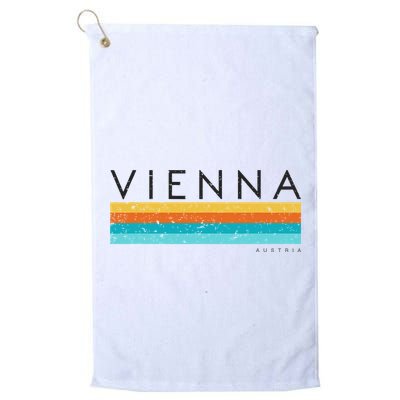 Vintage Vienna Austria Retro Design Golf Towel