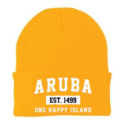 Vintage Varsity Aruba Gift Knit Cap Winter Beanie