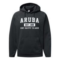 Vintage Varsity Aruba Gift Performance Fleece Hoodie