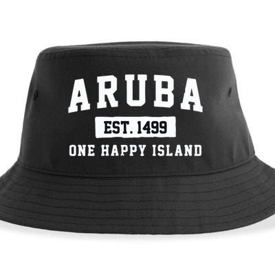 Vintage Varsity Aruba Gift Sustainable Bucket Hat