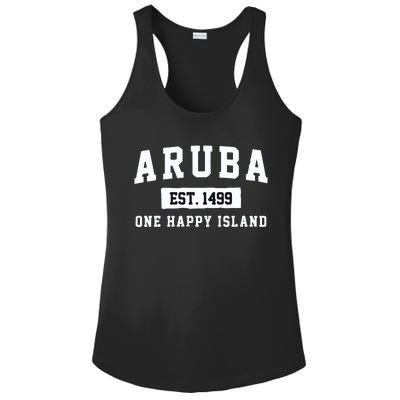 Vintage Varsity Aruba Gift Ladies PosiCharge Competitor Racerback Tank