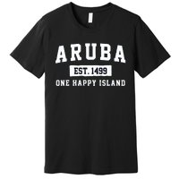 Vintage Varsity Aruba Gift Premium T-Shirt