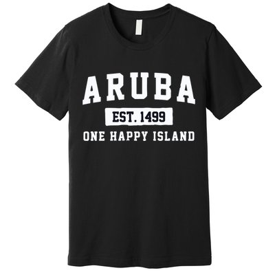 Vintage Varsity Aruba Gift Premium T-Shirt