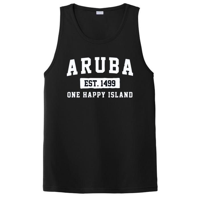 Vintage Varsity Aruba Gift PosiCharge Competitor Tank