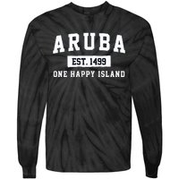 Vintage Varsity Aruba Gift Tie-Dye Long Sleeve Shirt