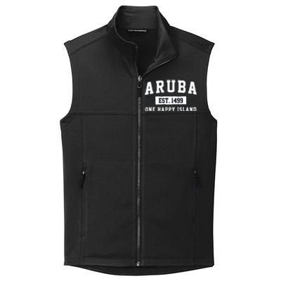 Vintage Varsity Aruba Gift Collective Smooth Fleece Vest