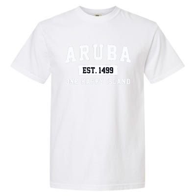 Vintage Varsity Aruba Gift Garment-Dyed Heavyweight T-Shirt