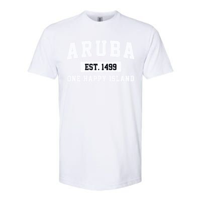 Vintage Varsity Aruba Gift Softstyle CVC T-Shirt