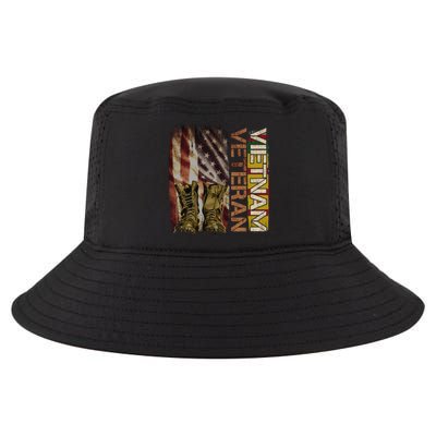 Vietnam Veteran America Flag Us Veterans Day Gift Cool Comfort Performance Bucket Hat