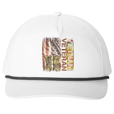 Vietnam Veteran America Flag Us Veterans Day Gift Snapback Five-Panel Rope Hat