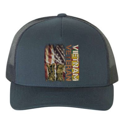 Vietnam Veteran America Flag Us Veterans Day Gift Yupoong Adult 5-Panel Trucker Hat