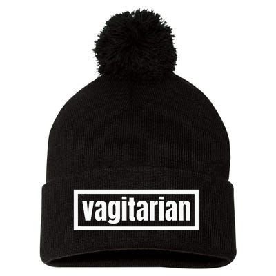 Vagitarian Pom Pom 12in Knit Beanie