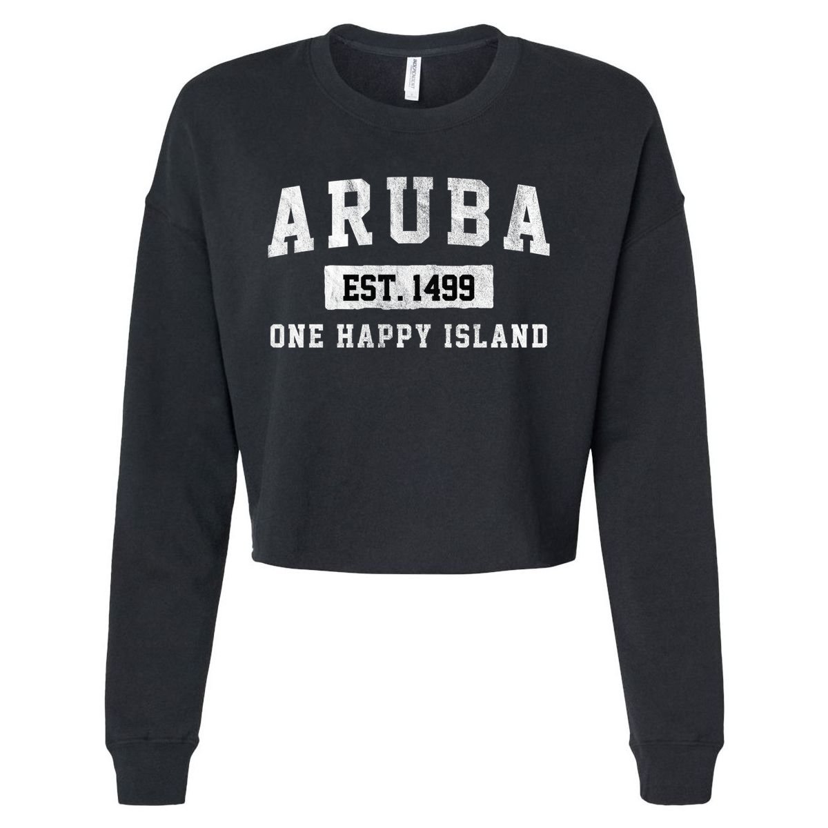 Vintage Varsity Aruba Gift Cropped Pullover Crew