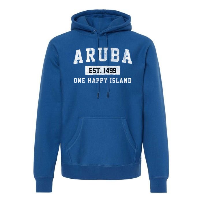 Vintage Varsity Aruba Gift Premium Hoodie