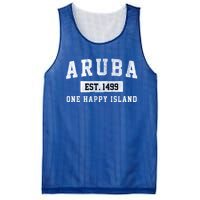 Vintage Varsity Aruba Gift Mesh Reversible Basketball Jersey Tank