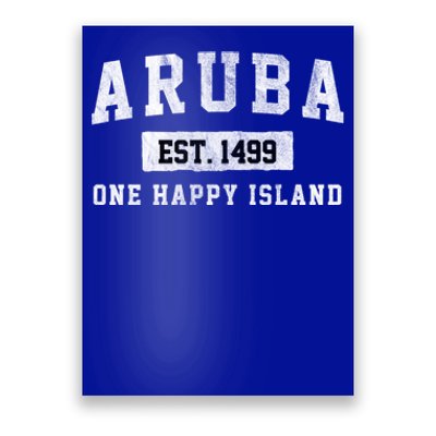 Vintage Varsity Aruba Gift Poster