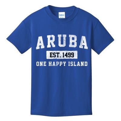Vintage Varsity Aruba Gift Kids T-Shirt