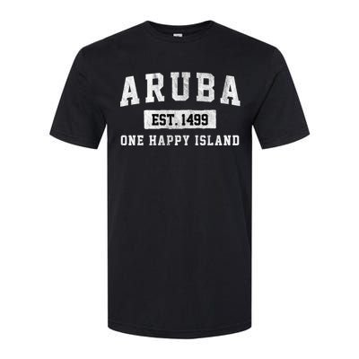 Vintage Varsity Aruba Gift Softstyle CVC T-Shirt