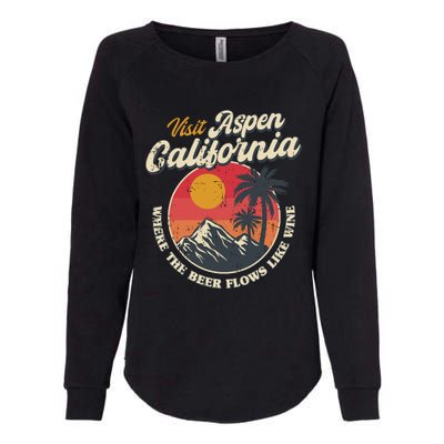 Vintage Visit Aspen California Dumb And Dumber Retro 90s Womens California Wash Sweatshirt