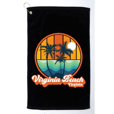 Vintage Virginia Beach Virginia Summer 90s Beach Souvenirs Funny Gift Golf Towel