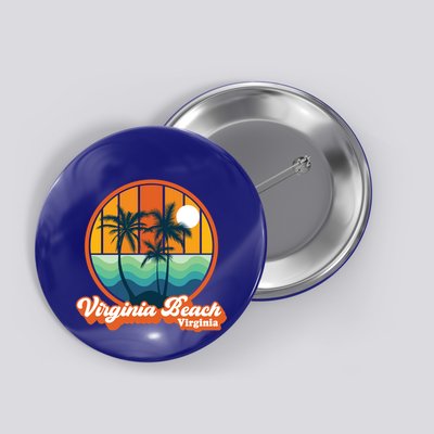 Vintage Virginia Beach Virginia Summer 90s Beach Souvenirs Funny Gift Button