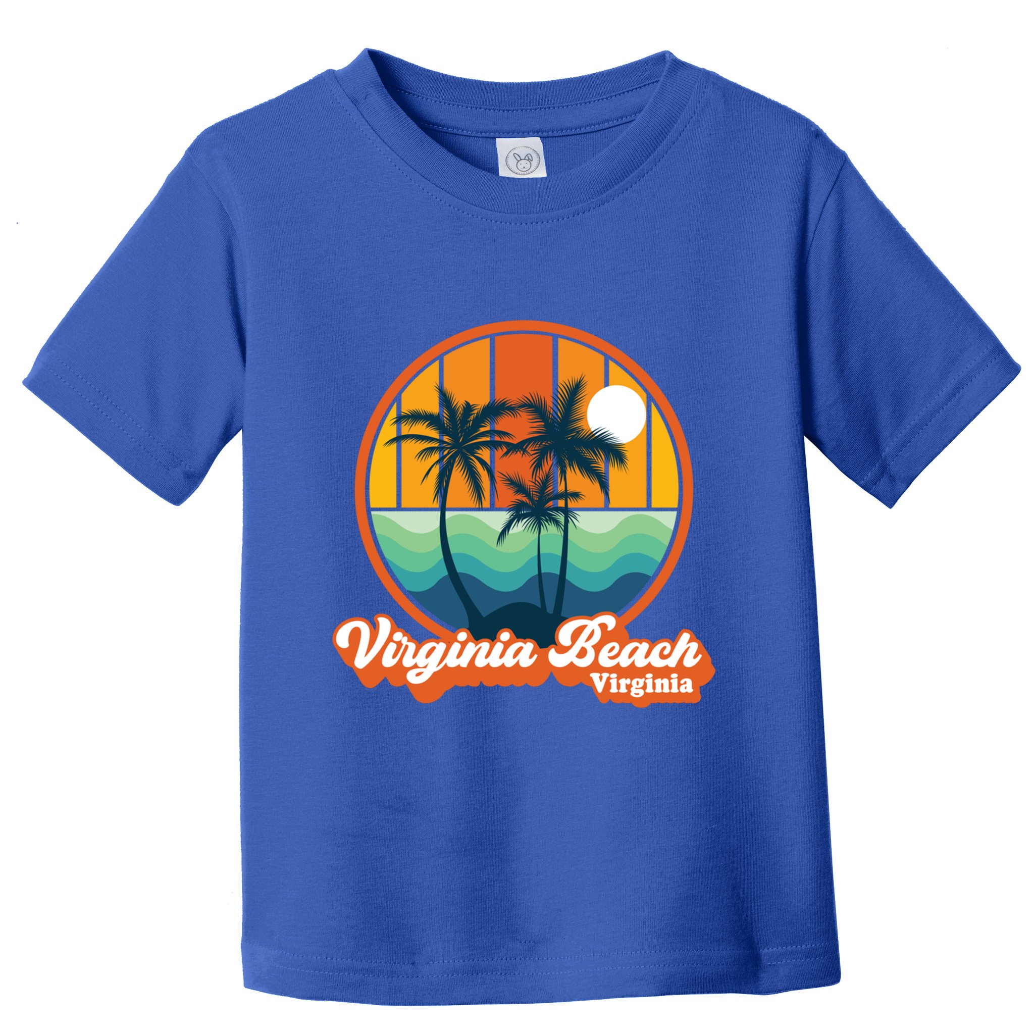 Vintage Virginia Beach Virginia Summer 90s Beach Souvenirs Funny Gift Toddler T-Shirt