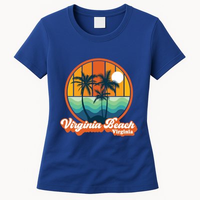 Vintage Virginia Beach Virginia Summer 90s Beach Souvenirs Funny Gift Womens T-Shirt