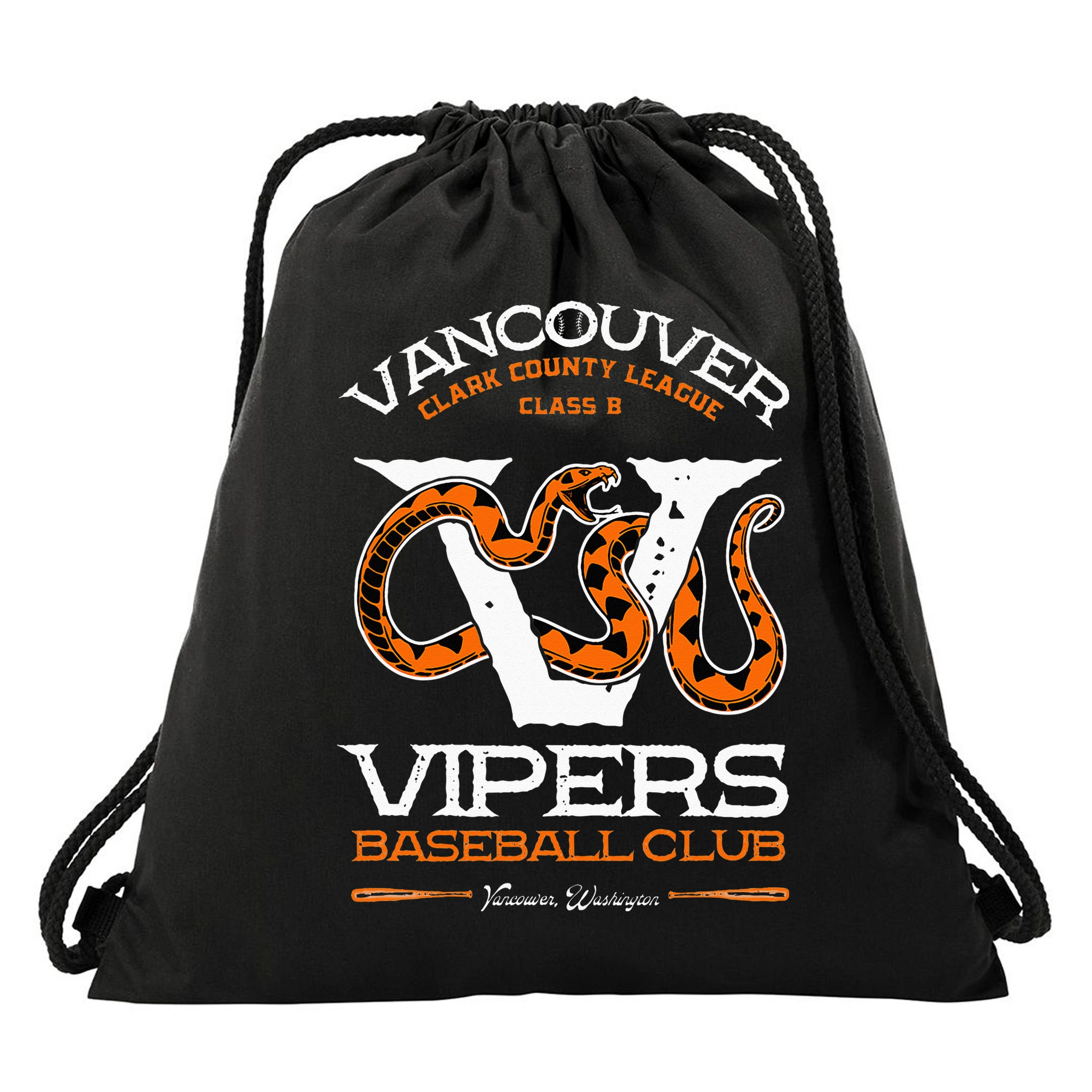 Vancouver Vipers Baseball Retro Minor League Baseball Team Drawstring Bag