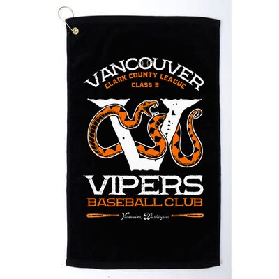 Vancouver Vipers Baseball Retro Minor League Baseball Team Golf Towel