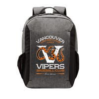 Vancouver Vipers Baseball Retro Minor League Baseball Team Vector Backpack
