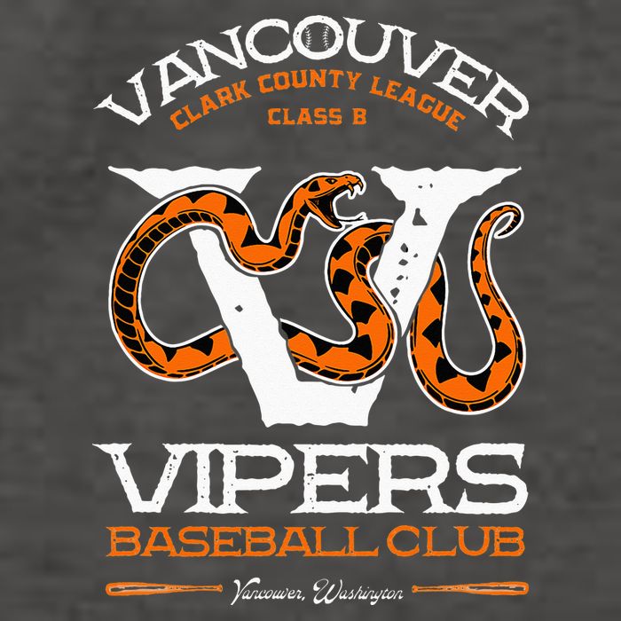 Vancouver Vipers Baseball Retro Minor League Baseball Team Vector Backpack