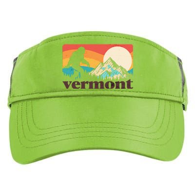 Vintage Vermont Bigfoot Sasquatch Wilderness Adult Drive Performance Visor