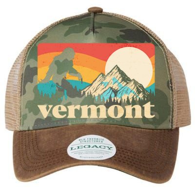 Vintage Vermont Bigfoot Sasquatch Wilderness Legacy Tie Dye Trucker Hat