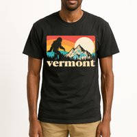 Vintage Vermont Bigfoot Sasquatch Wilderness Tall T-Shirt