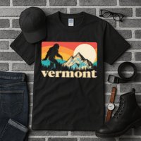 Vintage Vermont Bigfoot Sasquatch Wilderness Tall T-Shirt