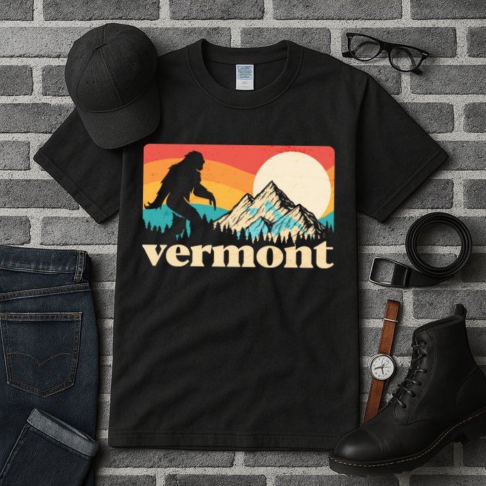Vintage Vermont Bigfoot Sasquatch Wilderness Tall T-Shirt