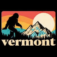 Vintage Vermont Bigfoot Sasquatch Wilderness Tall T-Shirt