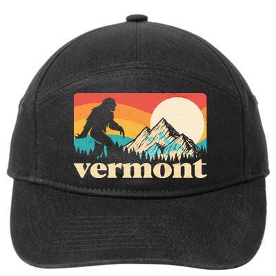 Vintage Vermont Bigfoot Sasquatch Wilderness 7-Panel Snapback Hat