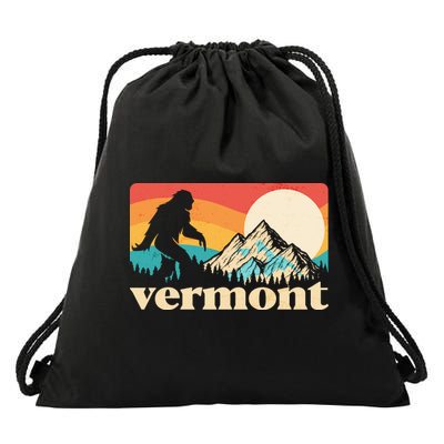 Vintage Vermont Bigfoot Sasquatch Wilderness Drawstring Bag