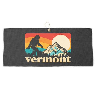 Vintage Vermont Bigfoot Sasquatch Wilderness Large Microfiber Waffle Golf Towel