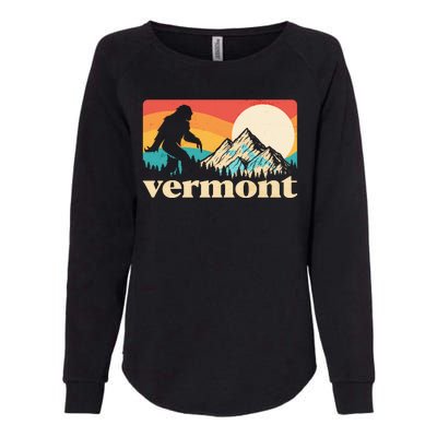 Vintage Vermont Bigfoot Sasquatch Wilderness Womens California Wash Sweatshirt