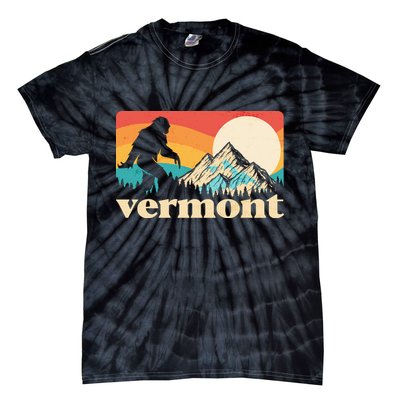 Vintage Vermont Bigfoot Sasquatch Wilderness Tie-Dye T-Shirt