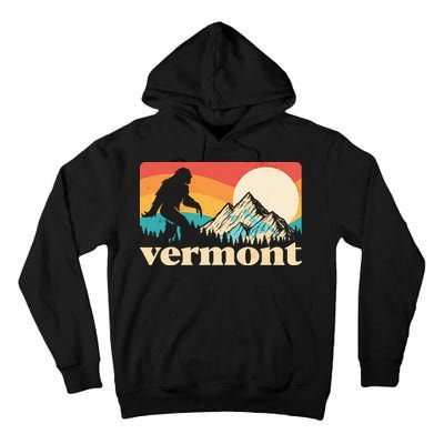 Vintage Vermont Bigfoot Sasquatch Wilderness Tall Hoodie