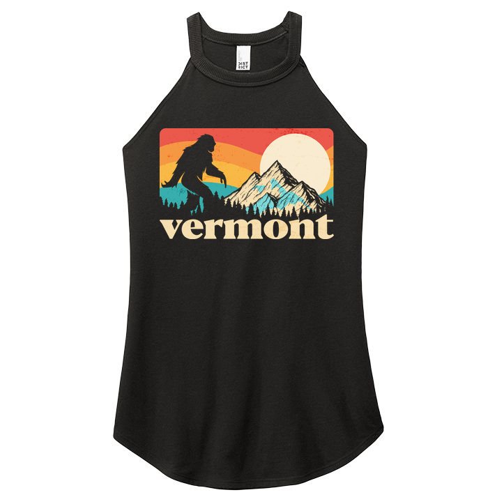 Vintage Vermont Bigfoot Sasquatch Wilderness Women's Perfect Tri Rocker Tank