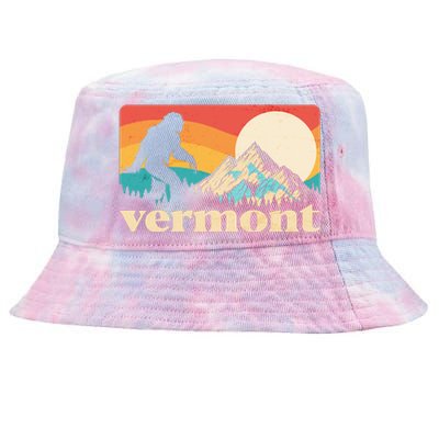 Vintage Vermont Bigfoot Sasquatch Wilderness Tie-Dyed Bucket Hat