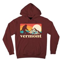 Vintage Vermont Bigfoot Sasquatch Wilderness Hoodie